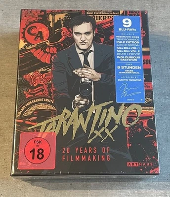 Tarantino XX Collection 9x Blu-Ray Box FSK 18 LIMITED EDITION Deutsch NEU Folie - Bild 1 von 4