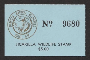 JI4 1996 Jicarilla Apache Indian Reservation Wildlife Fishing & Hunting Stamp - Picture 1 of 2