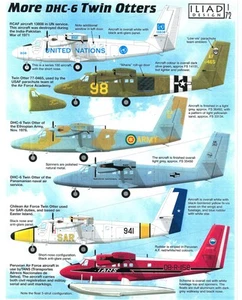 Iliad Decals 1/72 MORE DE HAVILLAND CANADA DHC-6 TWIN OTTERS - Picture 1 of 6