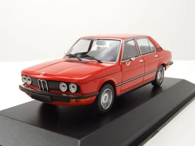 BMW 520 E12 1972 Maquette de Voiture Rouge 1:43 Maxichamps - Photo 1/4