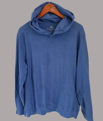 Tommy Bahama Sudadera con Capucha Azul Jaspeado Ligero Algodón Spandex Talla Med Foto 1 de 4