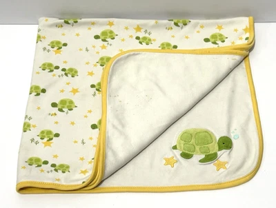 Manta bebé vintage Gymboree Bloop Bloop Tortuga amarilla estrellas 2005 Foto 1 de 4