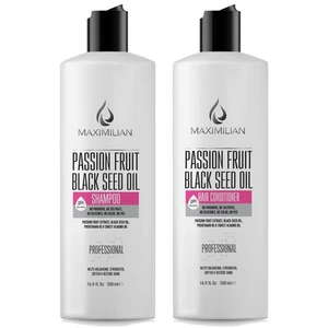 Maximilian Passion Fruit Black Seed Shampoo & Conditioner 16.9oz Sulfate-Free - Picture 1 of 7