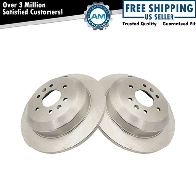 Rear Brake Rotors Set Solid For 2009 Kia Borrego - Image 1 of 4
