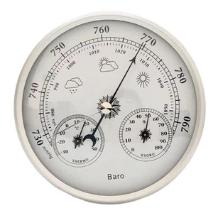 High Accuracy 130MM Weather Station Thermometer Hygrometer Barometer Set - Picture 1 of 12