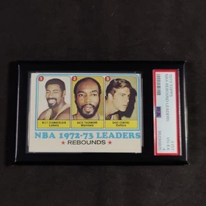 1973 Topps #157 NBA Rebound Leaders: Chamberlain, Thurmond, Cowens PSA 4 - Picture 1 of 3