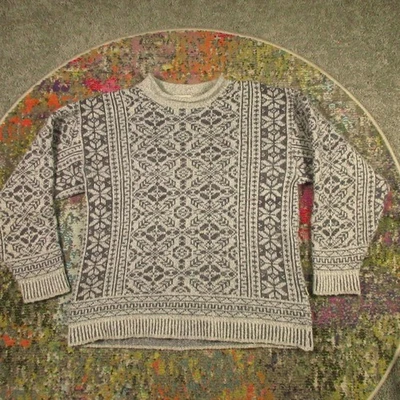 VTG Nordic Wool Sweater Mens M Unlimited Quest Snowflake Holiday Pullover Canada - Image 1 of 4