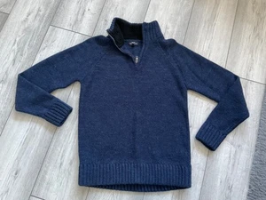 NEXT MENS NAVY KNITTED JUMPER..SIZE SMALL..WINTER - Picture 1 of 3