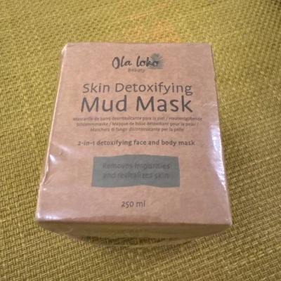 OLA LOKO SKIN DETOXIFYING MUD MASK FOR FACE BODY 250ml BOXED CRUELTY FREE VEGAN - Image 1 of 4