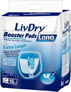 Almohadillas de refuerzo para incontinencia LivDry LARGAS para hombres y mujeres 32 unidades (461) - Imagen 1 de 5