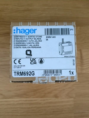Hager Micro module volet roulant Réf TRM692G - Photo 1/2