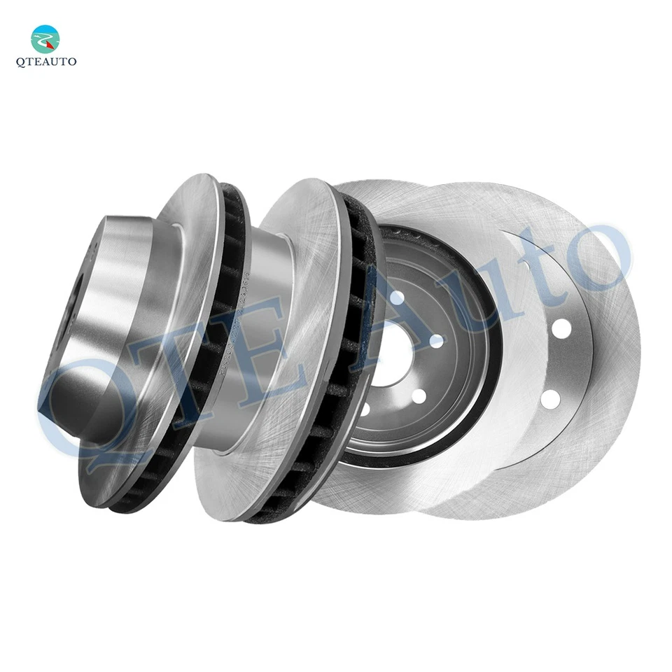 4P Front 325mm-Rear 330mm Brake Disc Rotors For 2001 Chevrolet Silverado 1500 HD - Image 1 of 4