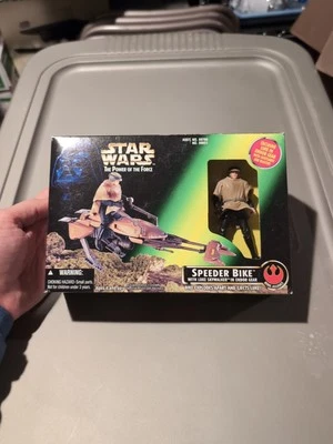 BICICLETA SPEEDER Star Wars con figura de acción LUKE SKYWALKER en Endor Gear POTF 1996 Foto 1 de 4
