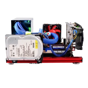 DIY Mini Open Frame M-ATX Motherboard PC Computer Case FY - Bild 1 von 11