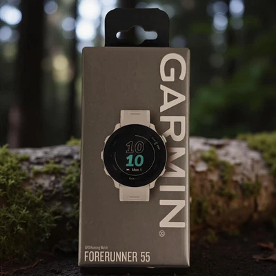 Garmin Forerunner 55 GPS Running Watch & Activity Tracker White 010-02562-01 - Image 1 of 4