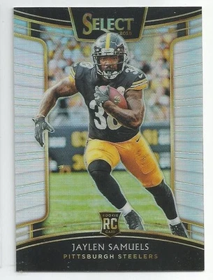 2018 Panini Select Silver Prizm Jaylen Samuels Rookie #9 Pittsburgh Steelers RC - Image 1 of 2