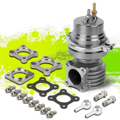 UNIVERSAL 46MM PRATA 6" TURBO ESCAPE EXTERNO 4 PARAFUSOS WASTEGATE WG BOOST + MOLA - Imagem 1 de 4