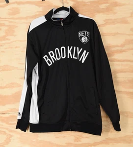 Brooklyn Netze bestickt RAR!! NBA Majestic Warm Up Trainingsjacke Herren XLT - Bild 1 von 14