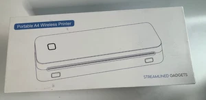 Portable Wireless Inkless Thermal Printer A4 w/Free Shockproof Case - Picture 1 of 6