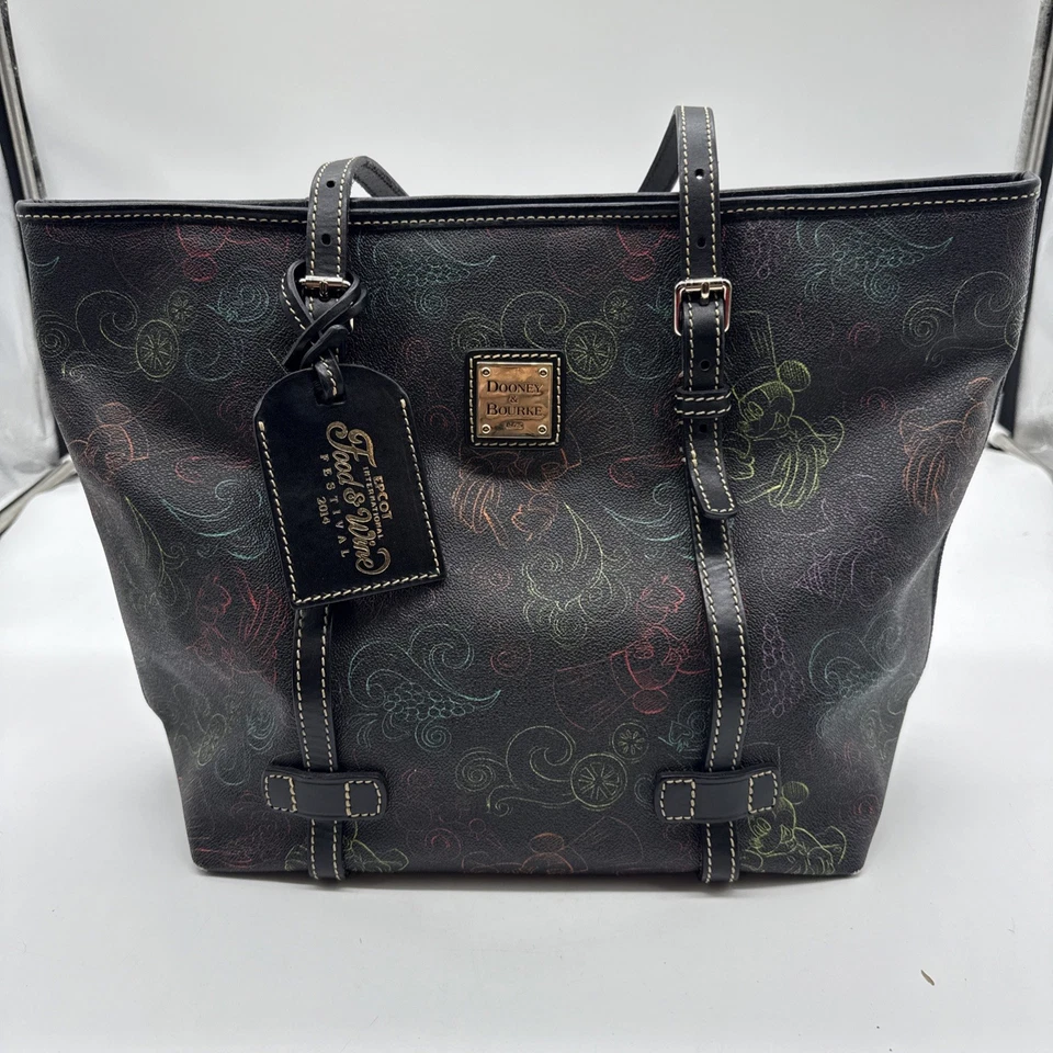 Disney Dooney & Bourke Food & Wine Festival Mickey Letter Carrier Crossbody - Image 1 of 4