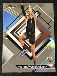 2023-24 Topps Finest Victor Wembanyama Rookie Raro RC #271 Spurs - Foto 1 di 2