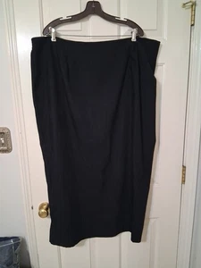 CASUAL CORNER ANNEX SZ 22W Black Maxi Skirt Lined - Picture 1 of 11