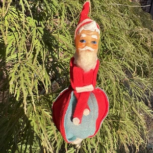 Ginocchiera natalizia Pixie elfo Giappone Babbo Natale ornamento MCM campana vintage - Foto 1 di 8