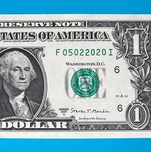 May 2, 2020 / 5 February 2020 (F 05022020 I) BIRTHDAY $1 One Dollar Bill *AU* - Picture 1 of 4
