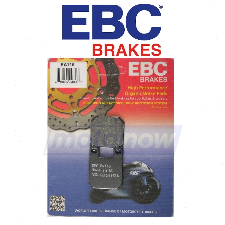 EBC Front Organic Brake Pads for 1993-1994 Beta Synt. - Brake Brake xt Foto 1 de 4