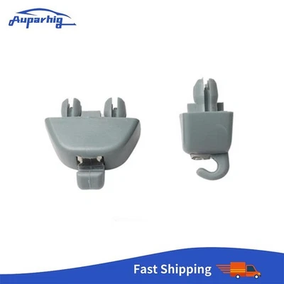 2pcs For 2012-2015 VW Volkswagen Passat 6R0857561Y20 Gray Sun Visor Hook Clip - Image 1 of 4