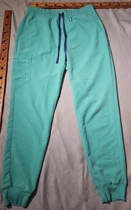 Figs Zamora Pants Womens Medium Green Jogger Scrub Stretch Medical Casual - Picture 1 of 14