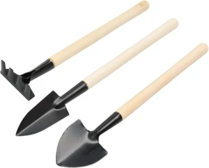 Mini Garden Tool Set 3 Pcs Hand Planting Tools Small Shovel/Rake/Spade Succulent - Picture 1 of 2