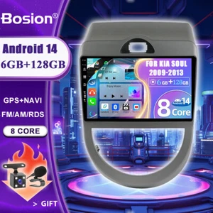 6GB+128GB AUTORADIO WIFI AHD CARPLAY NAVI ANDROID 14 FÜR KIA SOUL 2009-2013 - Bild 1 von 18