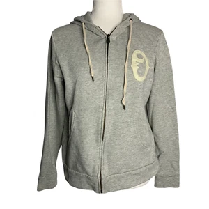 Obey Propaganda Hoodie Sweatshirt S Grey Full Zipper Knit Pockets Long Sleeve - Picture 1 of 6