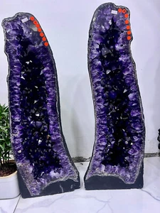 232 Pfund natürliche Amethyst Geode Quarz Kristall Cluster Kathedrale Energie Heilung - Bild 1 von 17