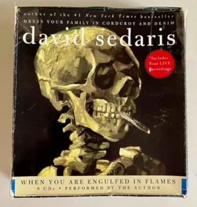 Audio on CD DAVID SEDARIS WHEN YOU ARE ENGULFED IN FLAMES 8 CDs Audio Book 9 hrs - Picture 1 of 2