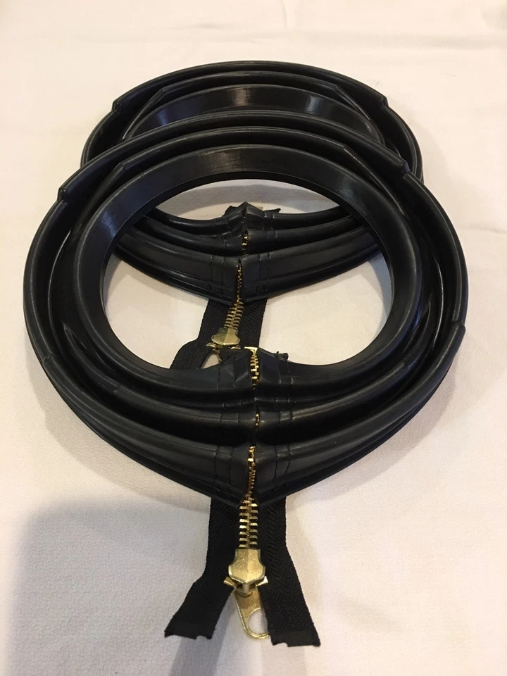 Juego de botas Rockwell negras con eje con cremallera de 2,5 toneladas sellos antipolvo camión militar M35 Foto 1 de 1