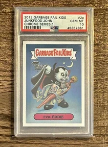 2013 Topps Chrome Series 1 Evil Eddie 1b PSA 10 Gem Mint 💎 Label Error 1/1? - Picture 1 of 2