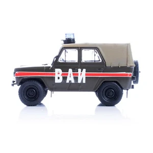UAZ-469 Police Khaki Diecast Modell 1:43 ANS008K - Bild 1 von 3