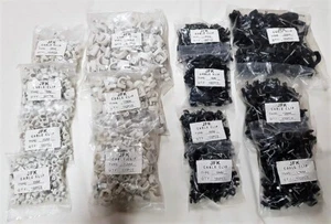 round cable clips 100 Pack 4mm,5mm,6mm,7mm,8mm,10mm,12mm,16mm black and white - Picture 1 of 1