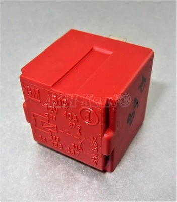 68-Saab 9-3 9-7 (2005-2015) 4-Pin Red Relay GM 24438887 Multi-Use 819 12V 40A - Image 1 of 4