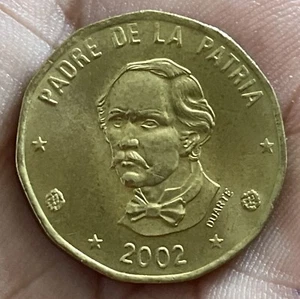 DOMINICAN REPUBLIC 2002 1 PESO HIGH GRADE UNCIRCULATED DG2 - Picture 1 of 6
