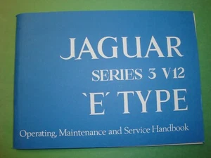 9A(1800) Jaguar V12 Etype Reproduction Owners Operating Handbook - Picture 1 of 2