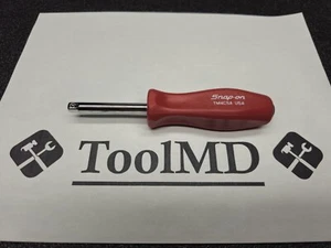 Controlador de vástago estándar Snap-on Tools EE. UU. NUEVO ROJO mango duro 1/4" TM4CSA - Imagen 1 de 6