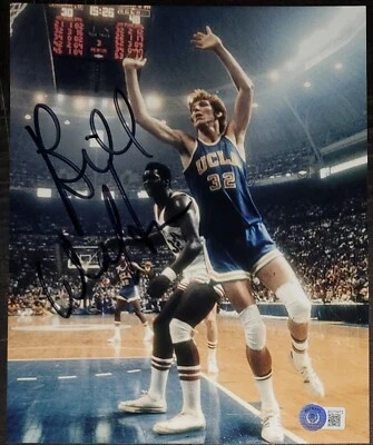Autógrafo Bill Walton Beckett certificado de autenticidad UCLA Bruins 8x10 NBA NCAA HOF MVP Celtics Foto 1 de 4