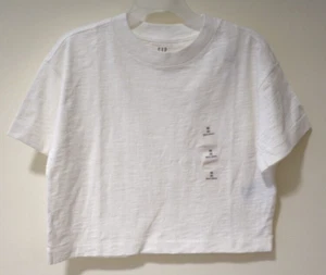 NWT Gap Teen White Boxy Top Girl's Size M / 8 - Picture 1 of 1