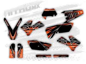NitroMX Graphic Kit for KTM EXC EXC-F 125 250 300 450 525 2005 2006 2007 Enduro - Picture 1 of 1