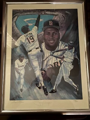 Litografía 388/500 firmada por Angelo Marino autografiada por Tony Gwynn de los Padres de San Diego Foto 1 de 4
