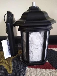 Kichler 9028 Kirkwood Collection 1 Light 13" Tall Outdoor Wall Mount Black - Picture 1 of 12