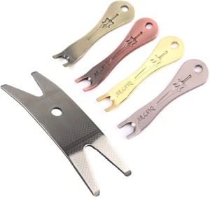 5 piezas Alfileres de puente para guitarra acústica y extractor de perillas Herramienta extractora de extractora de acero inoxidable - Imagen 1 de 5